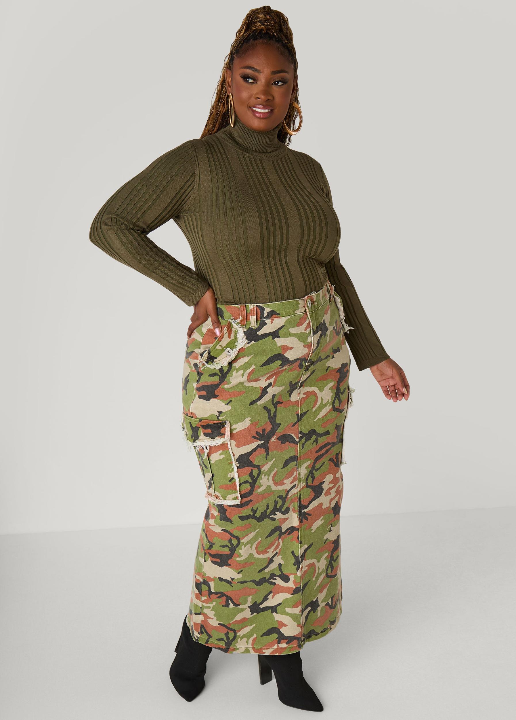 Turtleneck Ribbed Knit Sweater Product Image