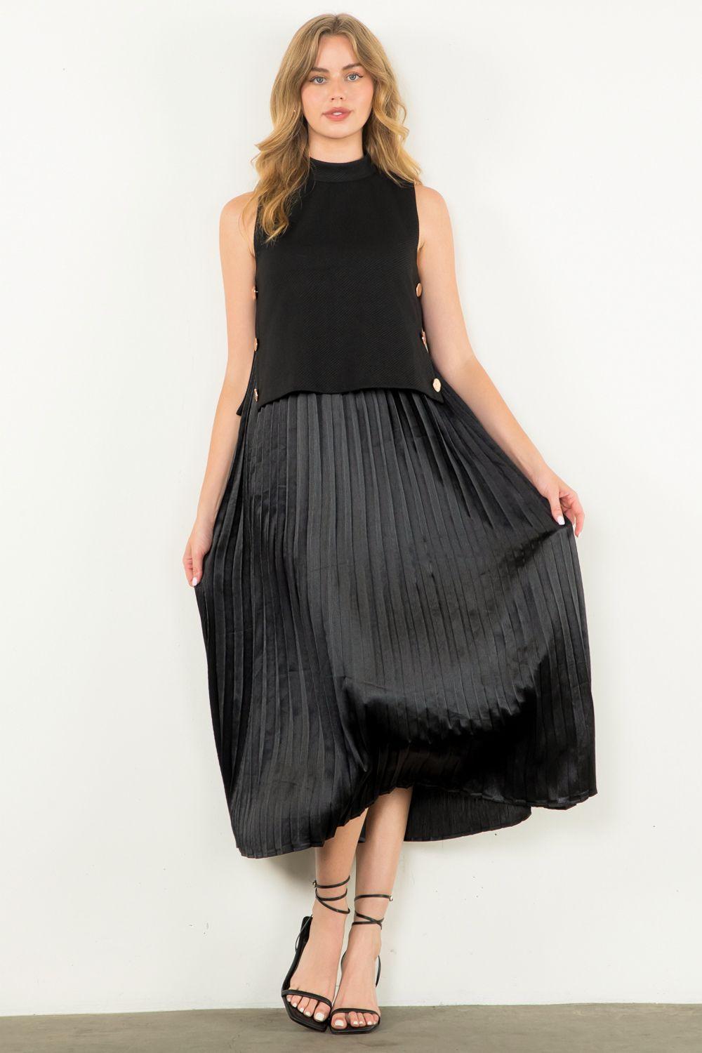 Pleated skirt dress Product Image