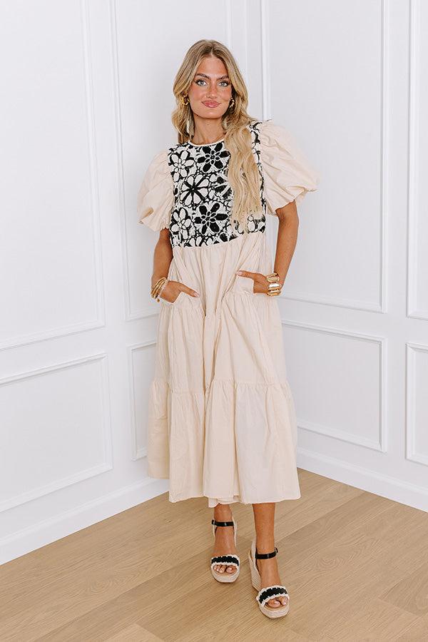 Southern Smiles Crochet Midi in French Vanilla Product Image