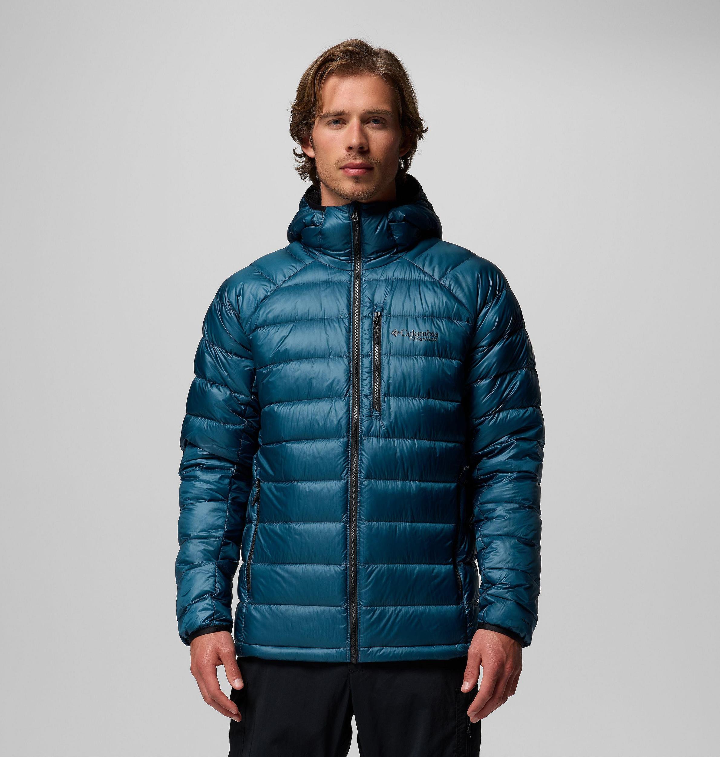 Columbia Mens Arctic Crest Down Hooded Jacket- Product Image