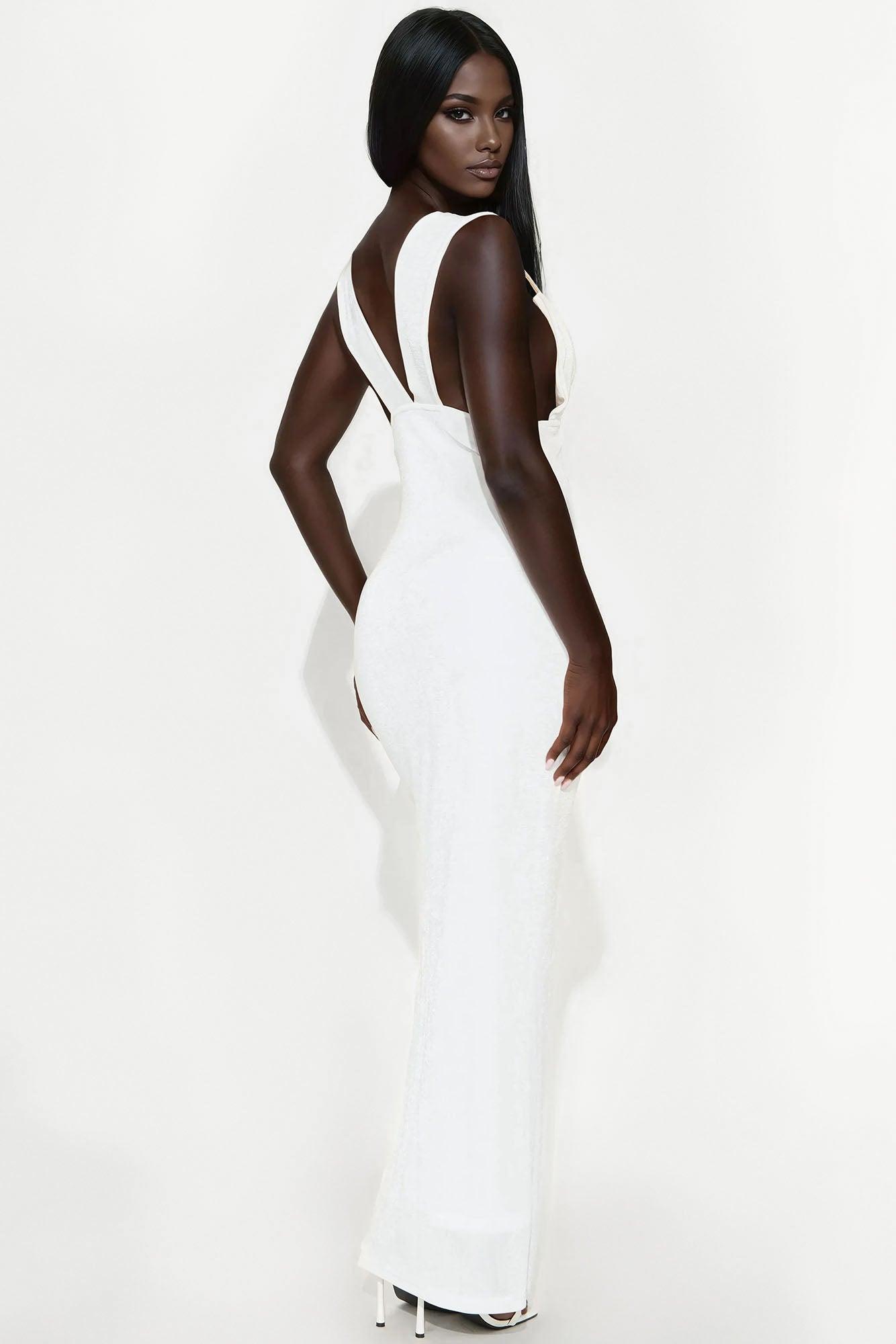 Lynette Slinky Maxi Dress - White Female Product Image