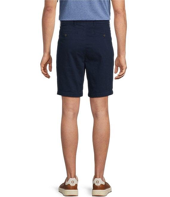 Roundtree & Yorke The Cloud Collection 9#double; Inseam Flat Front Washed Chino Shorts Product Image