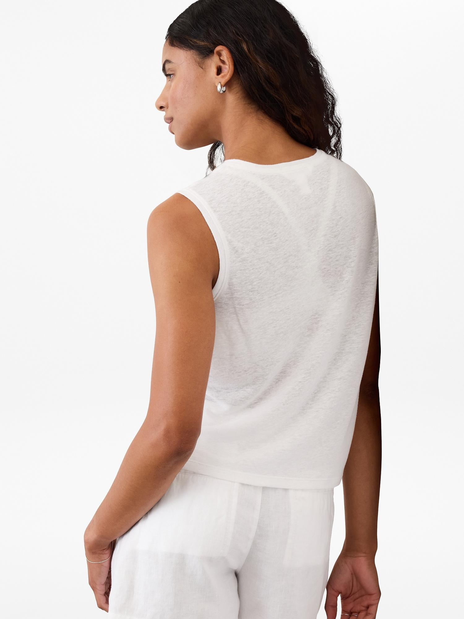 Getaway Linen Blend Muscle Tank Product Image