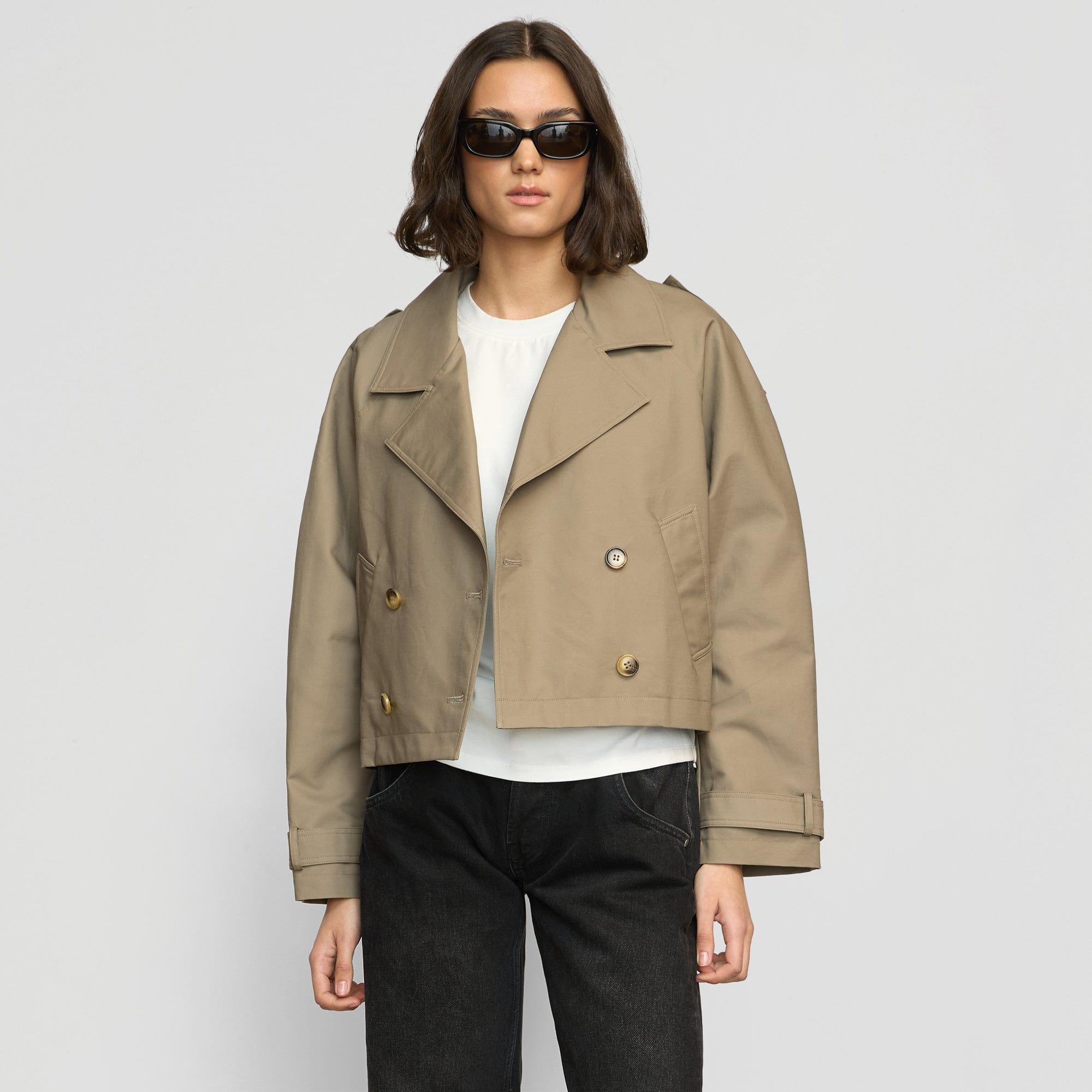 Luca Cropped Trench Jacket Product Image