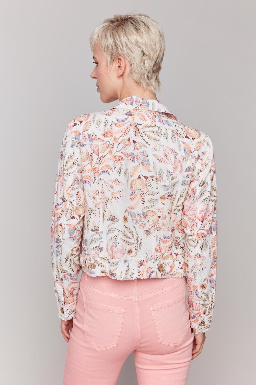 Tropical Fray Hem Jacket Product Image