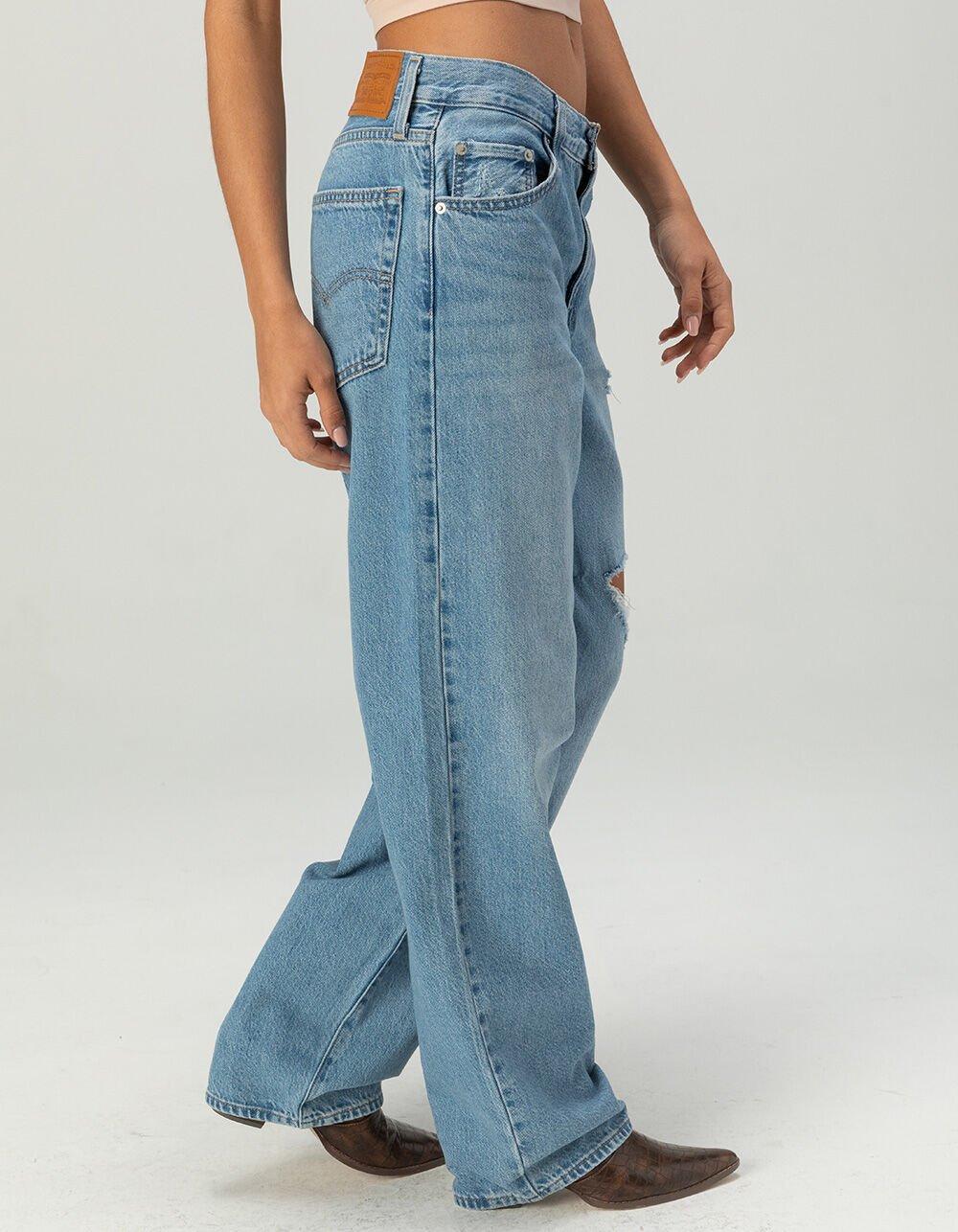 LEVI'S Premium Baggy Dad Womens Jeans - In The Middle - MEDIUM DESTRUCTED Product Image