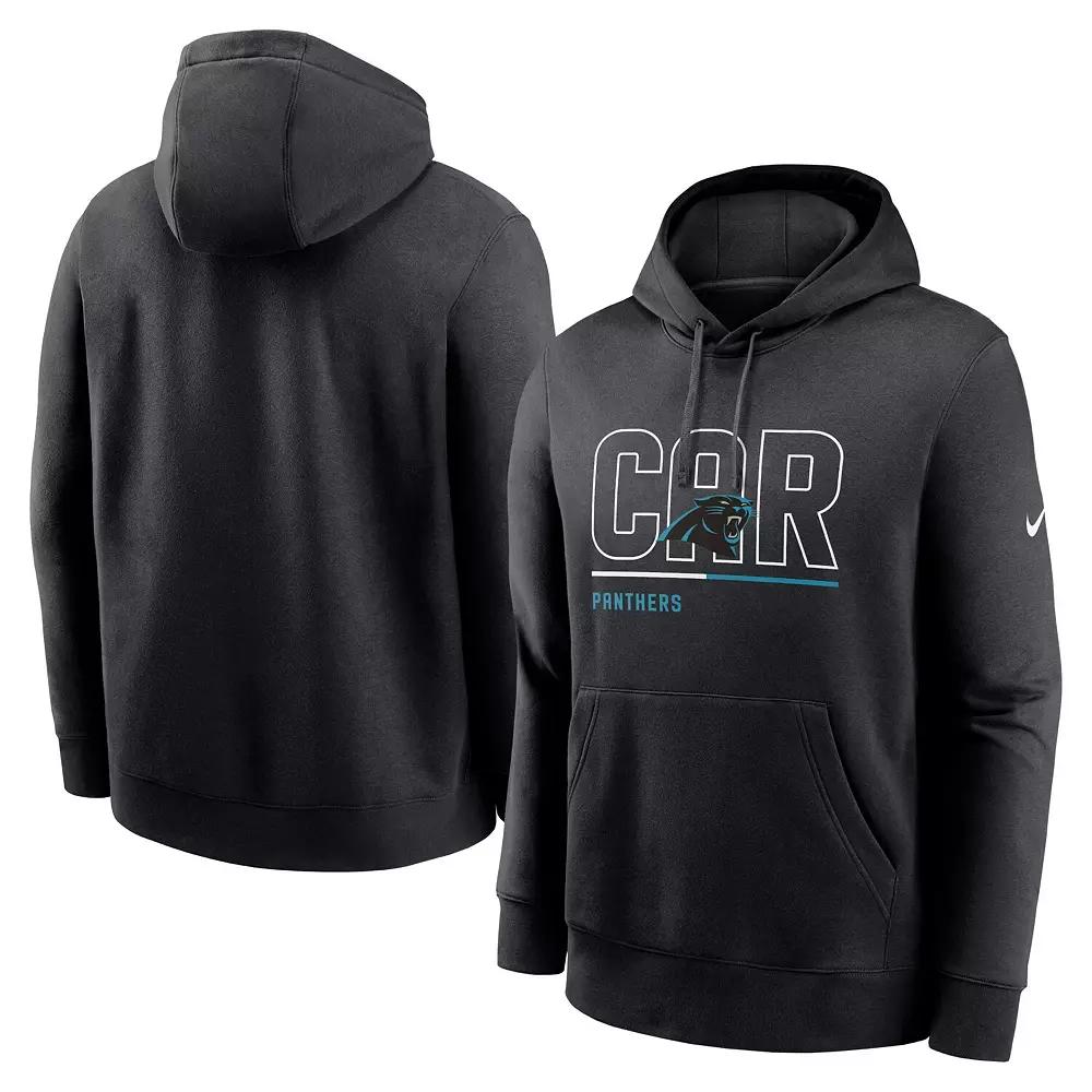 Men's Nike Black Carolina Panthers City Code Club Fleece Pullover Hoodie,  Product Image