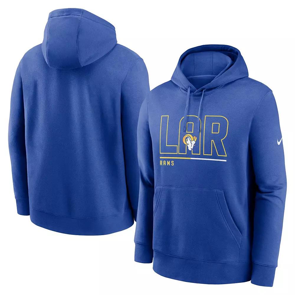 Men's Nike Royal Los Angeles Rams City Code Club Fleece Pullover Hoodie,  Product Image