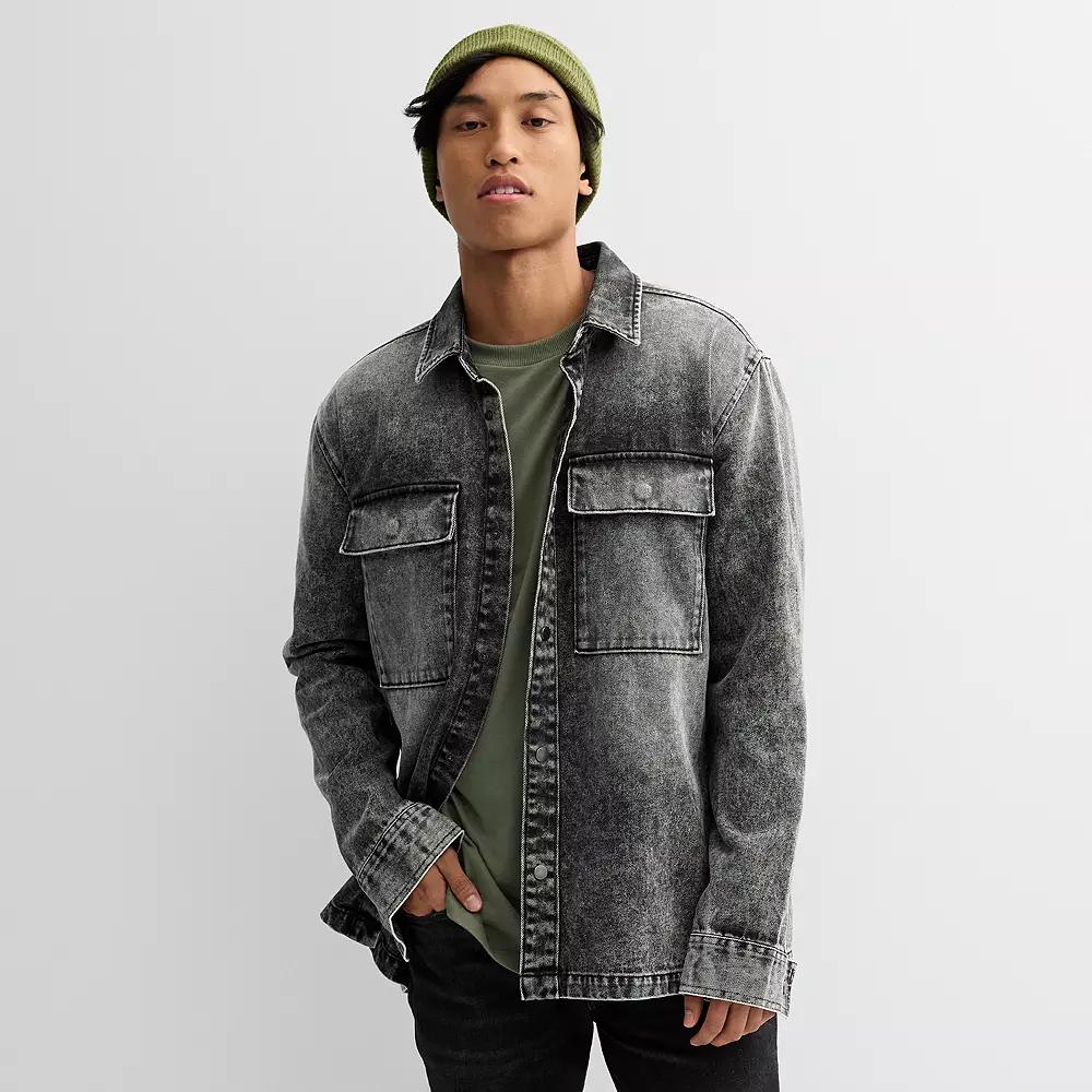 Men's Trinity Coast Shirt Jacket, Size: Large, Black Wash Product Image