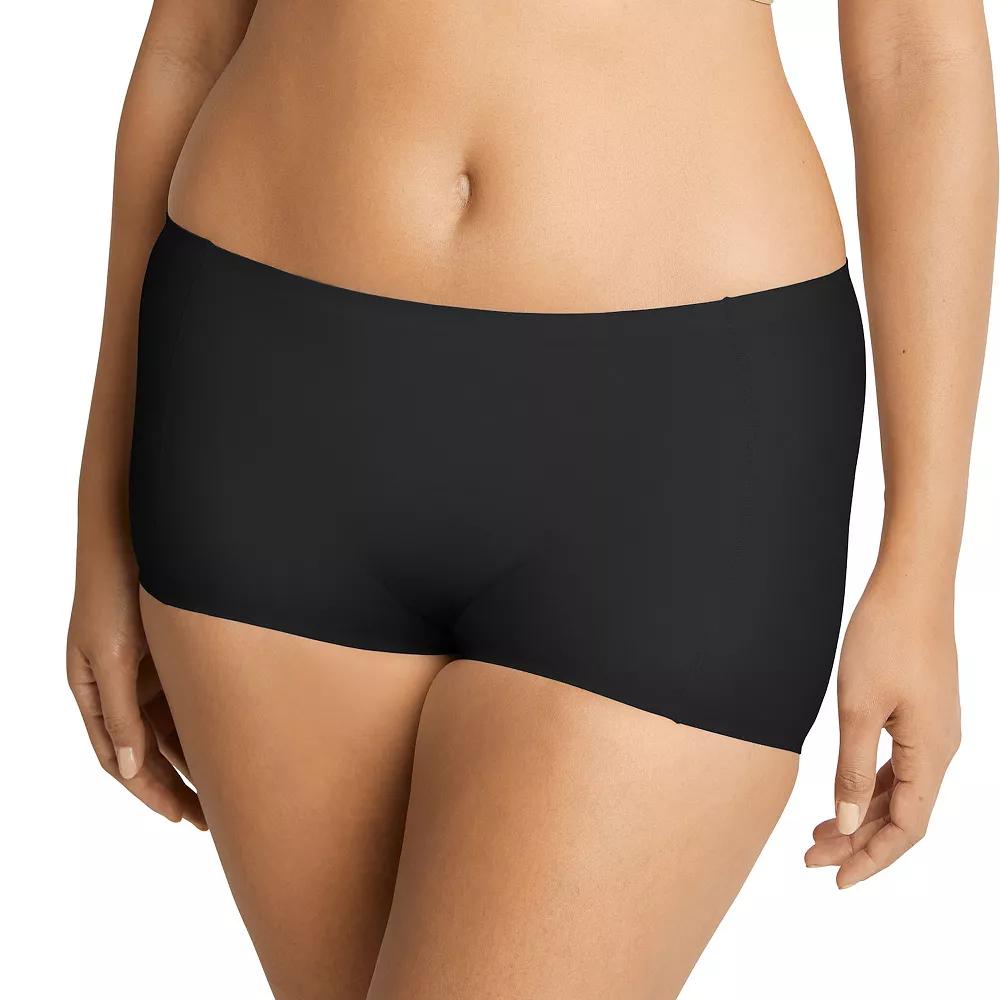 Women's Bali® Comfort Revolution® Soft Touch Boyshort Panty DFSTBS, Size: 5, Black Product Image