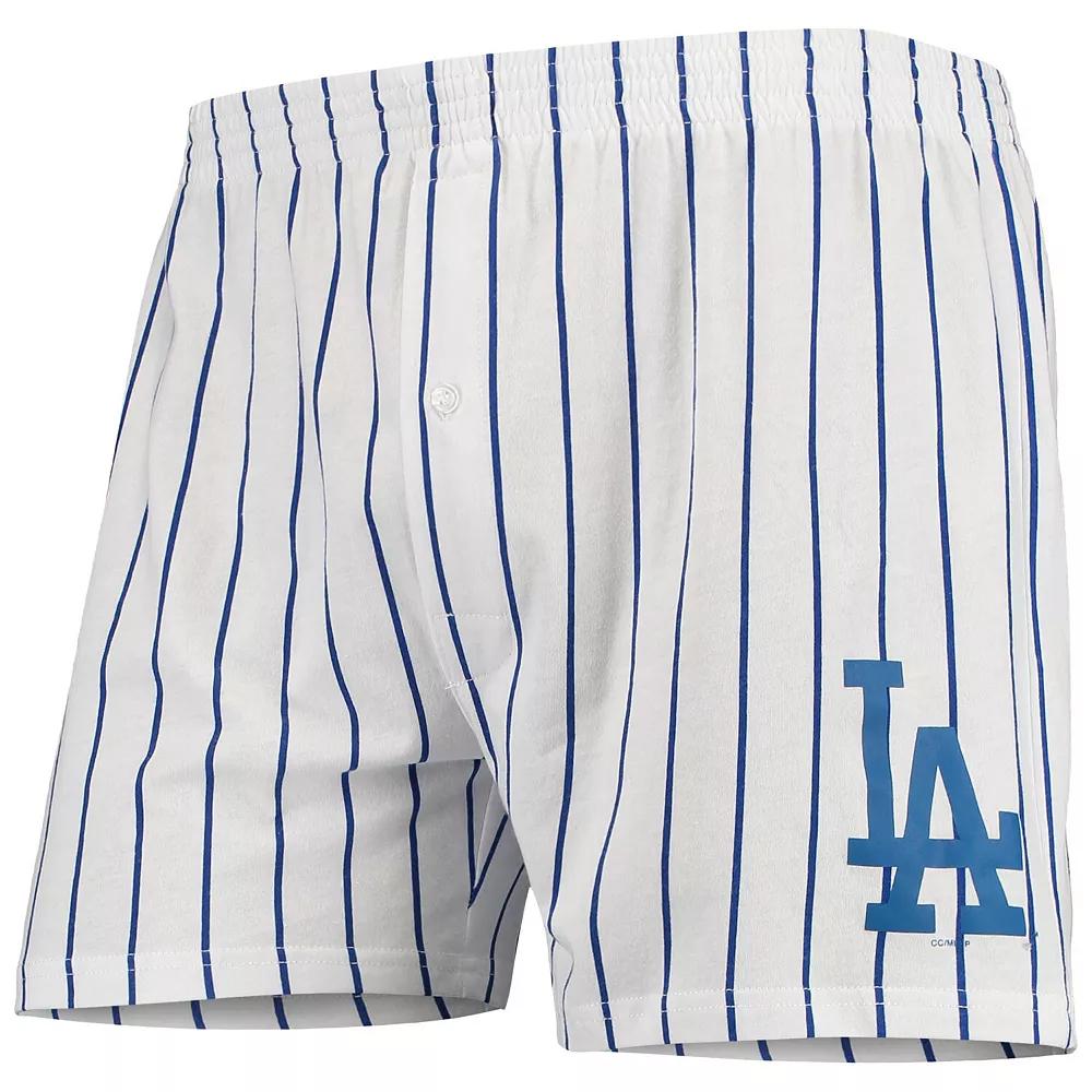 Men's Concepts Sport White Los Angeles Dodgers Vigor Boxer Shorts, Size: XL Product Image