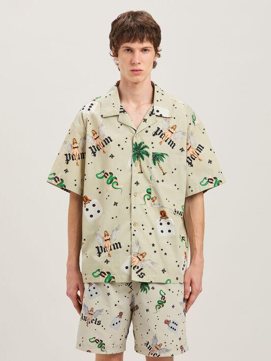 PIN UP BOWLING SHIRT SS IVORY - MULTICOL Product Image