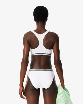 Contrast Band Stretch Cotton Bralette Product Image