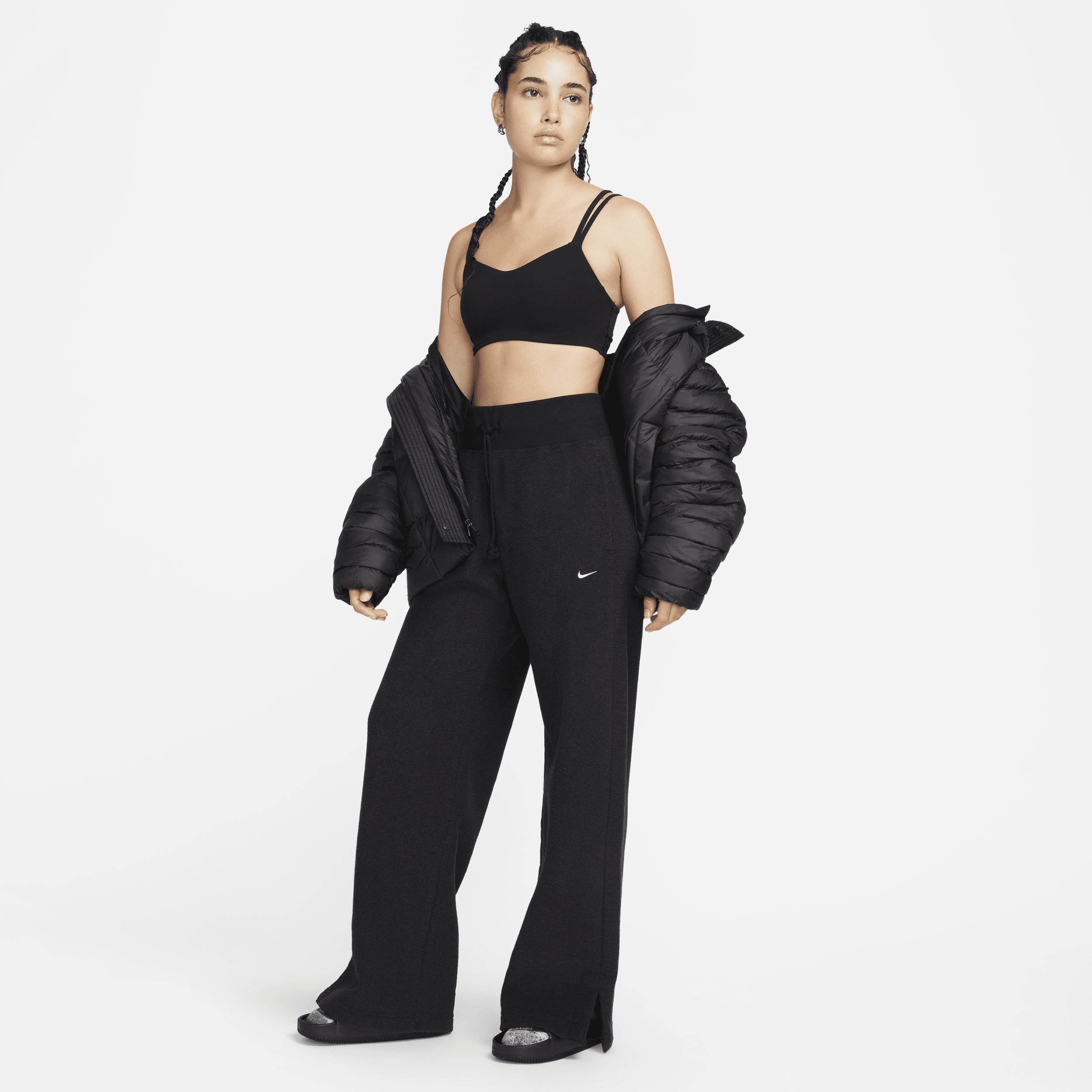 Womens Nike Sportswear Phoenix Plush High-Waisted Wide-Leg Cozy Fleece Pants | FN3622-010 Product Image