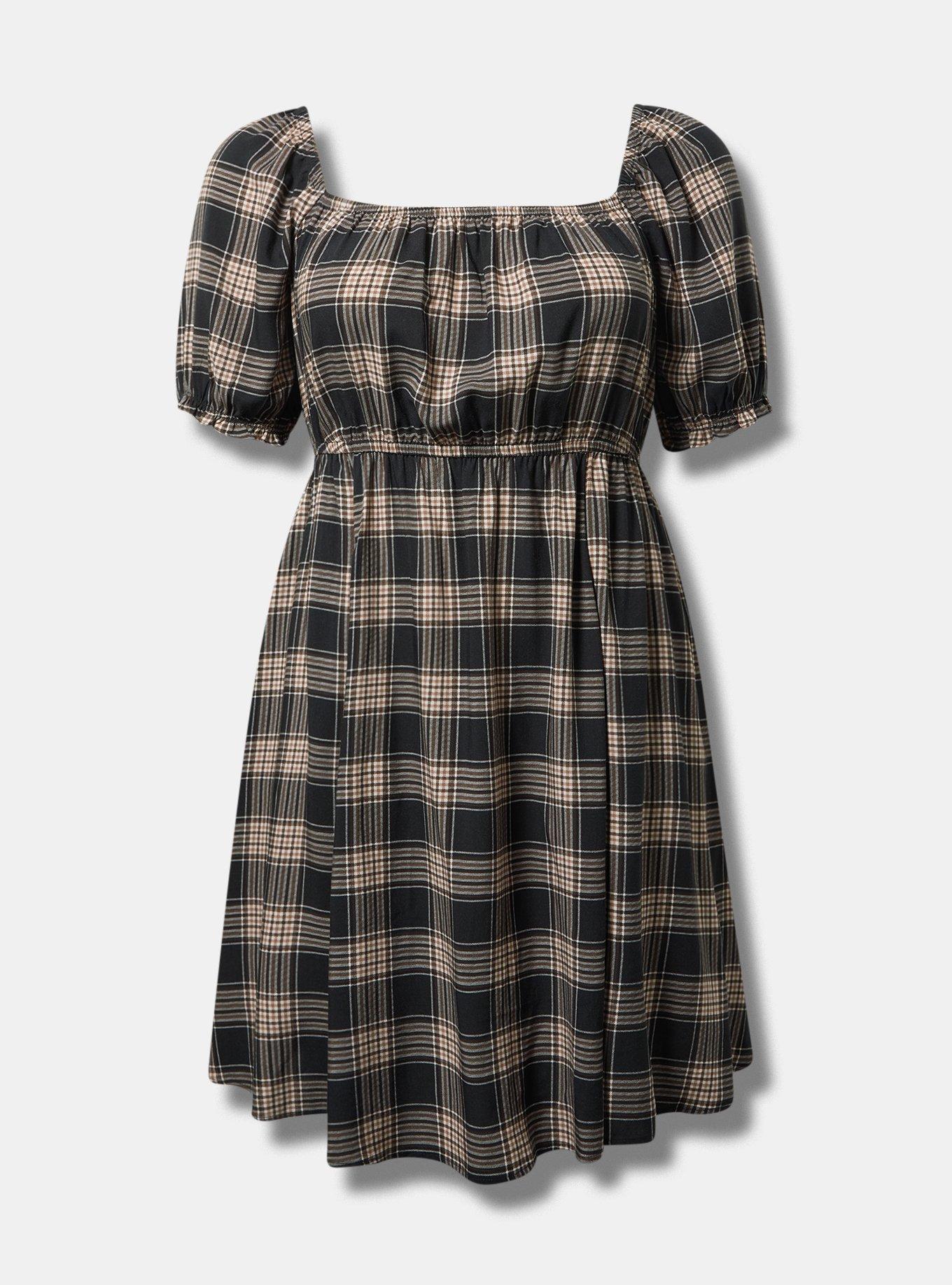 Mini Puff-Sleeve Dress Product Image