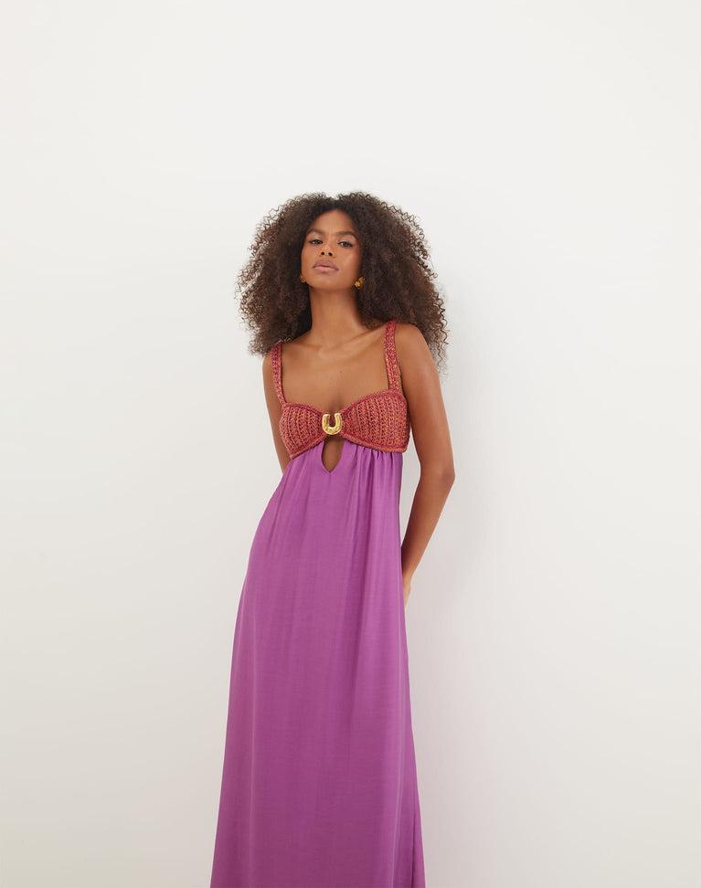 Aria Long Dress - Berry Burst Product Image
