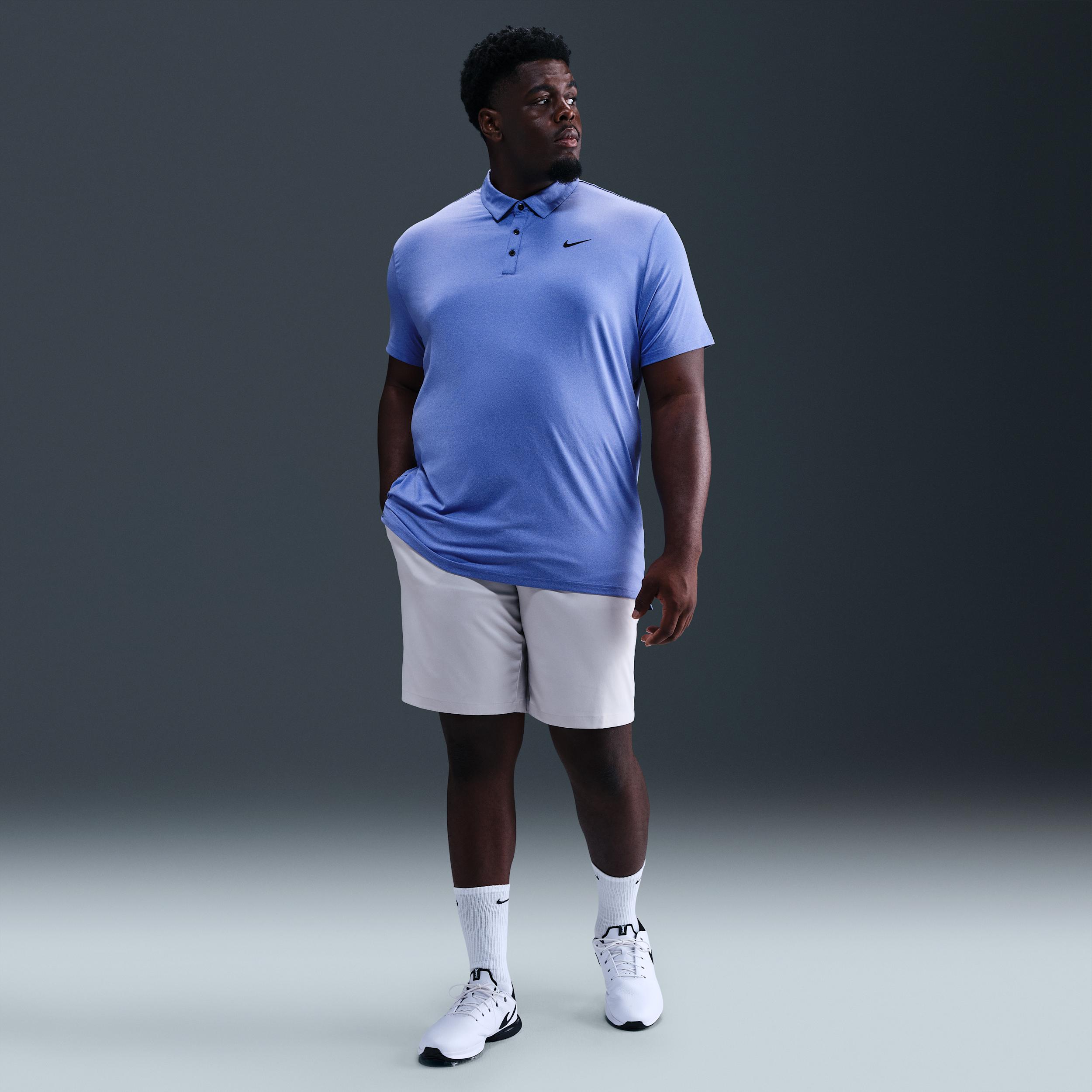 Nike Mens Tour Dri-FIT Heathered Golf Polo | FZ7473-411 Product Image