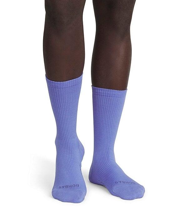 Bombas Solid Modern Rib Calf Cushioned Footbed Socks Product Image