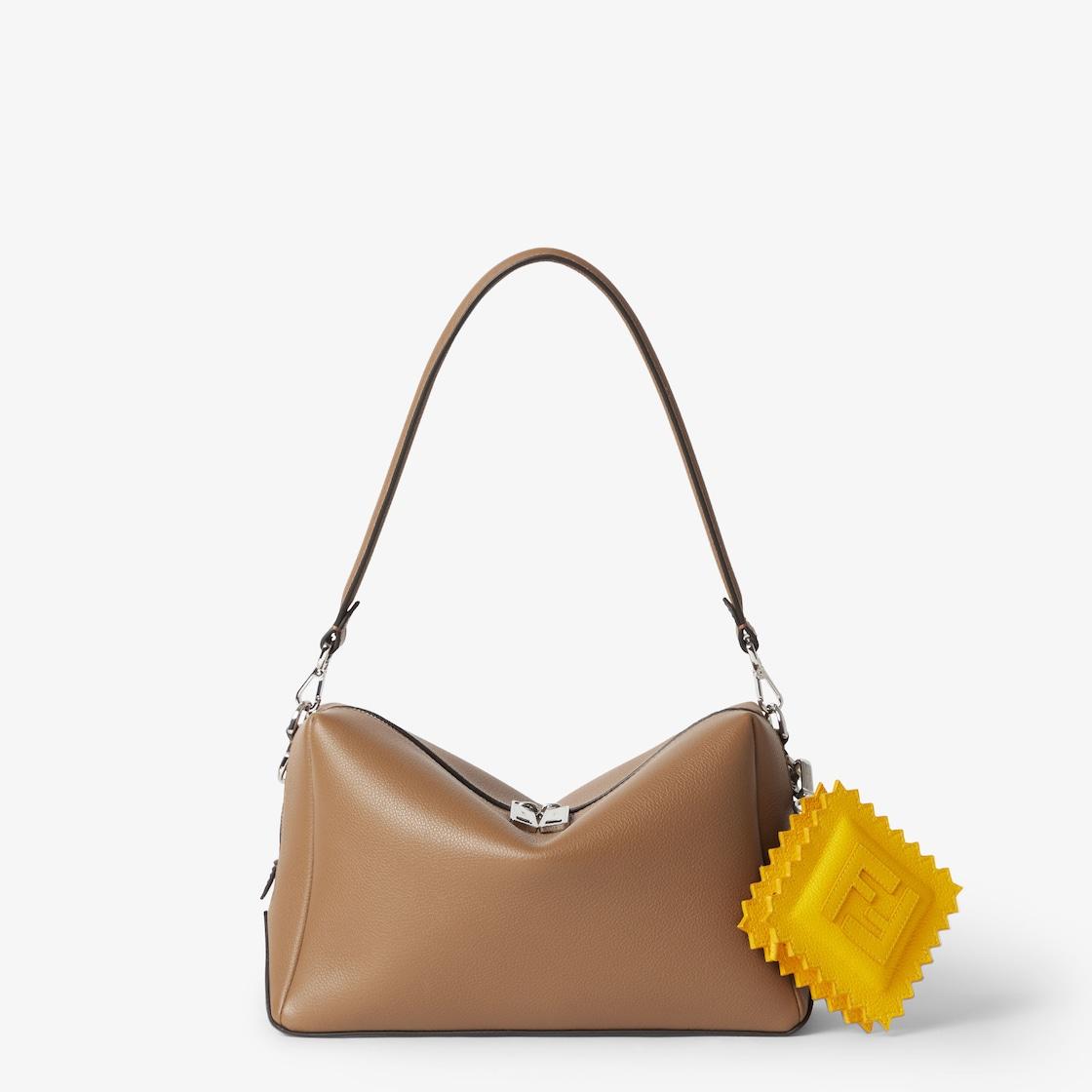 Fendi Lui Medium Light brown leather bag Product Image