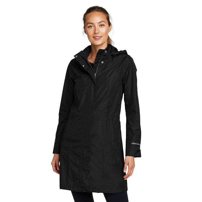 Women's Eddie Bauer Girl On The Go Trench Coat, Size: XL, Black Product Image