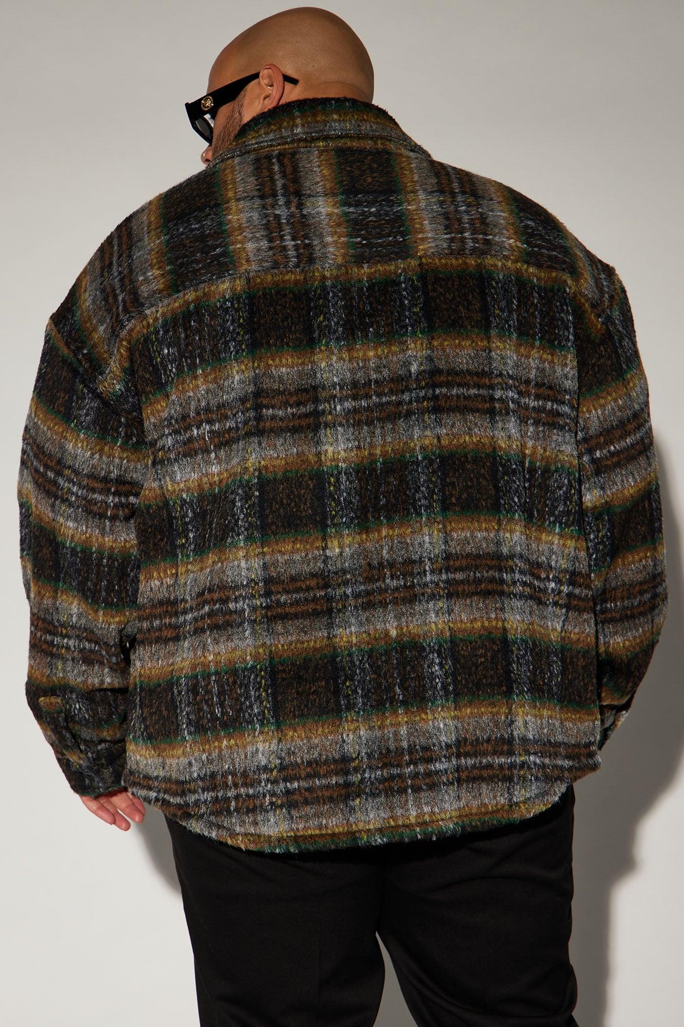 Henderson Mohair Shacket - Brown Product Image