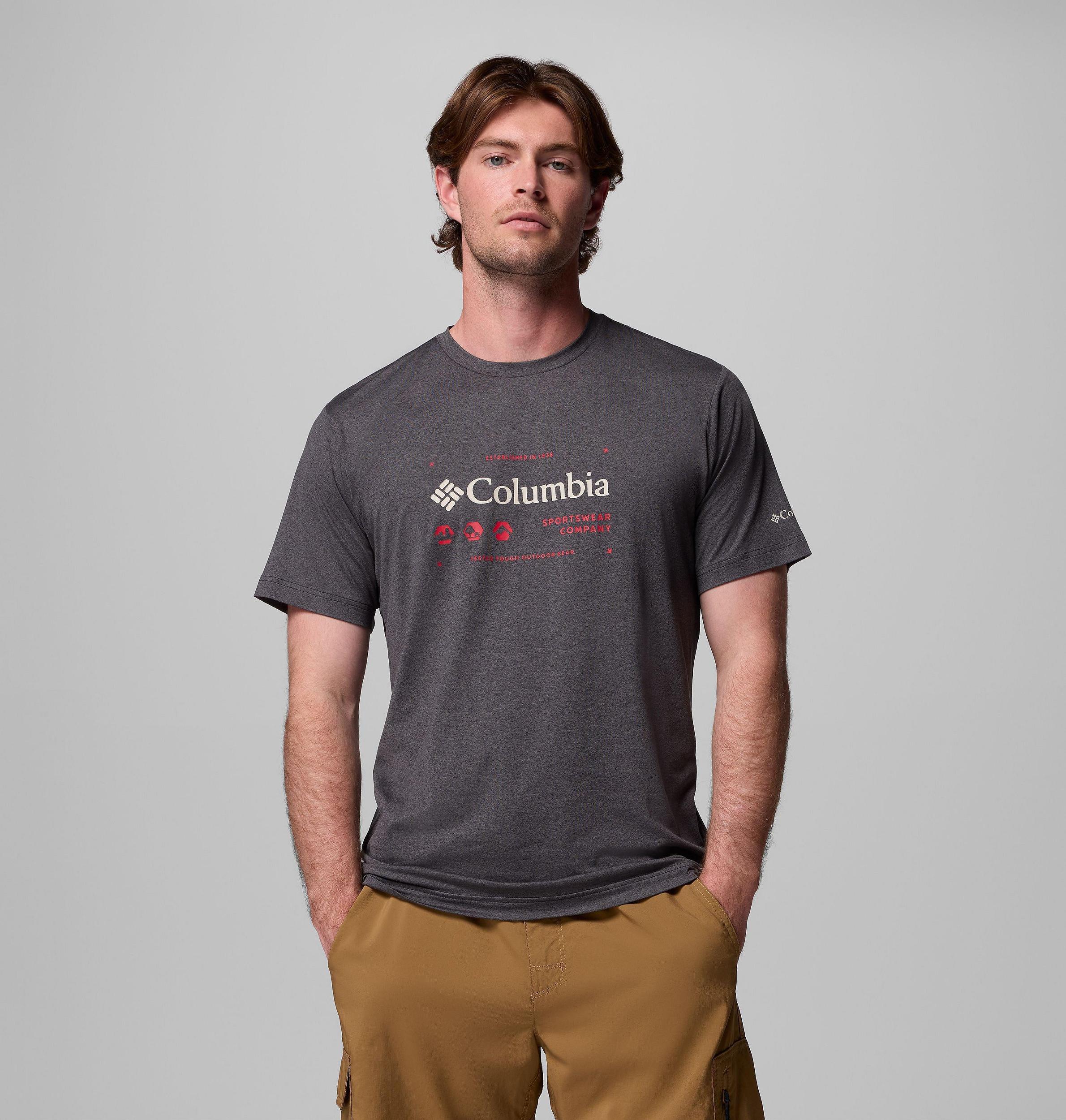 Columbia Mens Kwick Hike Graphic Short Sleeve T-Shirt- Product Image