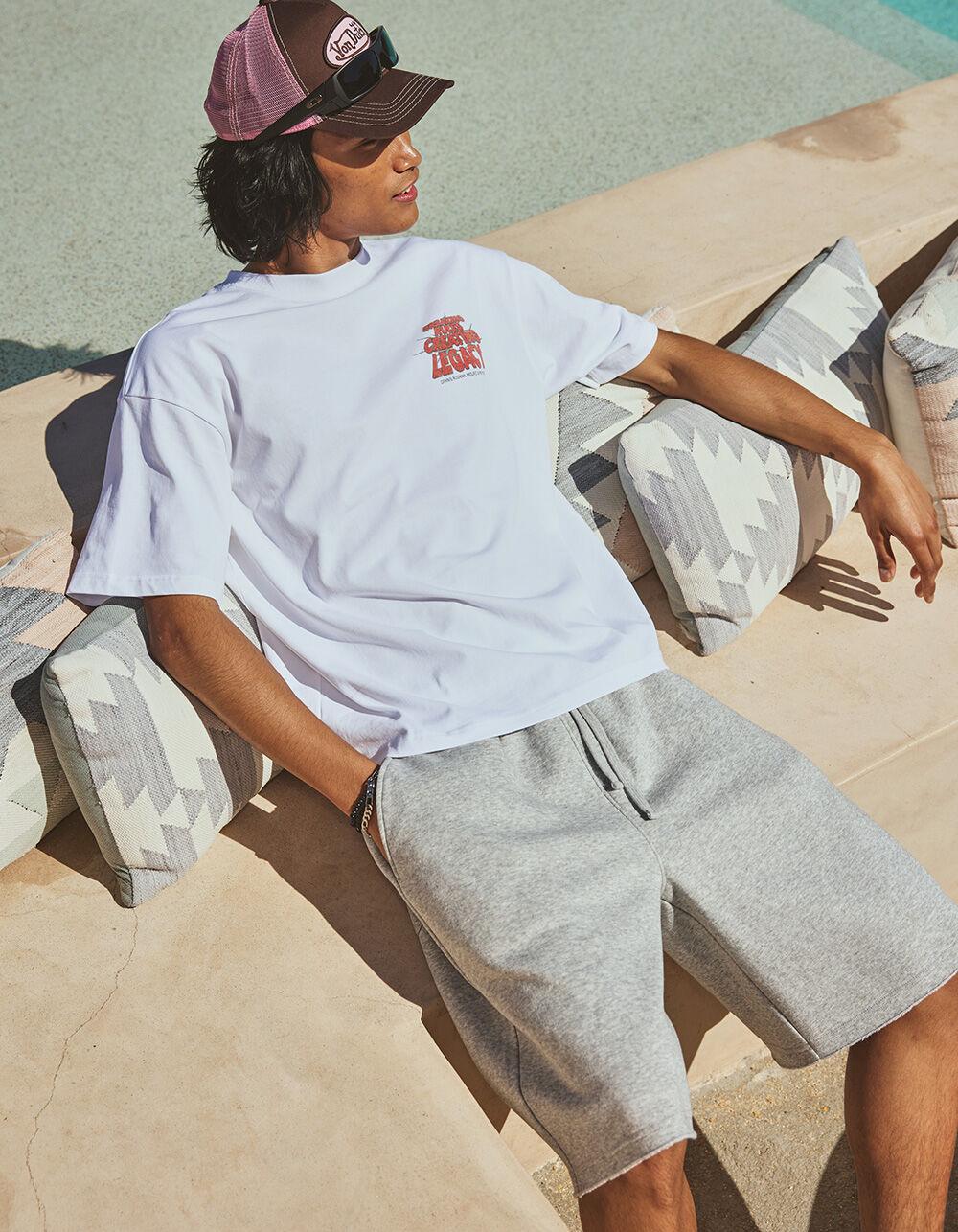 RSQ Mens Baggy Sweat Shorts - HEATHER GRAY Product Image