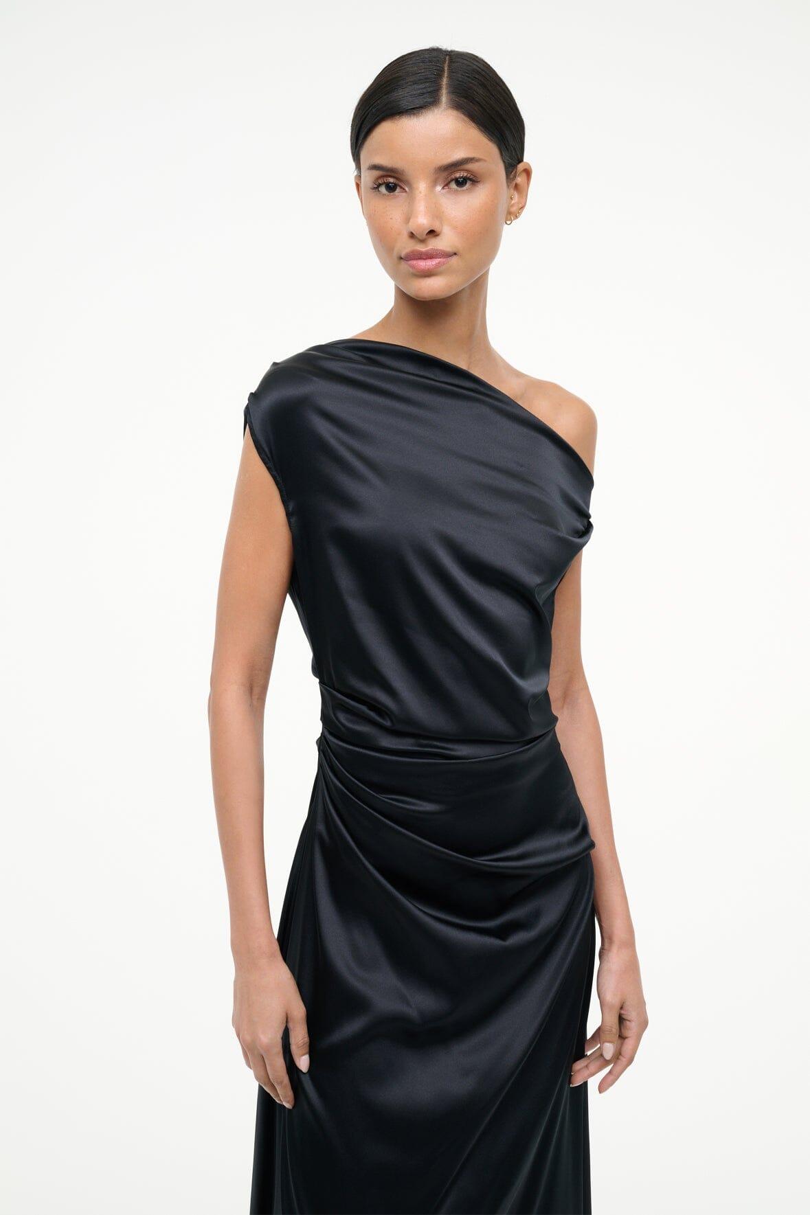 PHARE SILK DRESS | BLACK Product Image