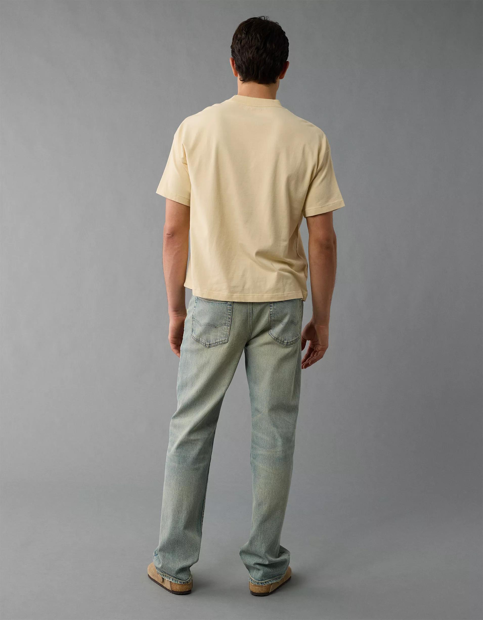 AE Laidback Luxe Heavyweight Oversized Logo Graphic T-Shirt Product Image