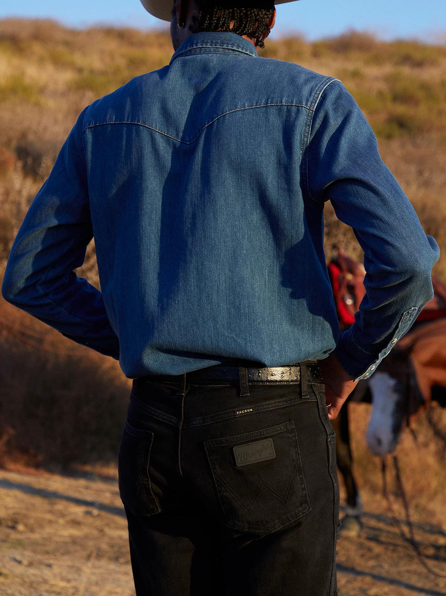 Wrangler® x PacSun Men's Slim Fit Bootcut Jean in Wagon Tire Product Image