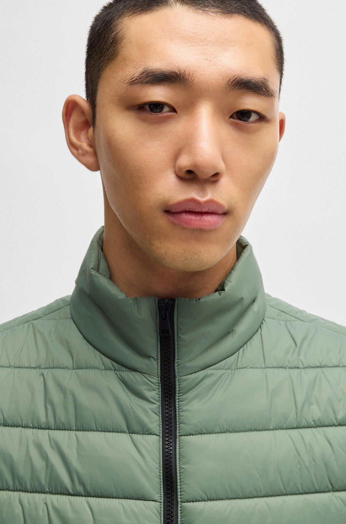 Water-repellent slim-fit gilet with logo detail Product Image