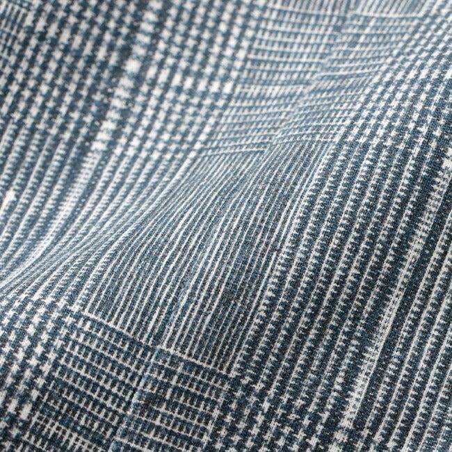 Circolo 4-way stretch Navy Checked Jersey Blazer Product Image