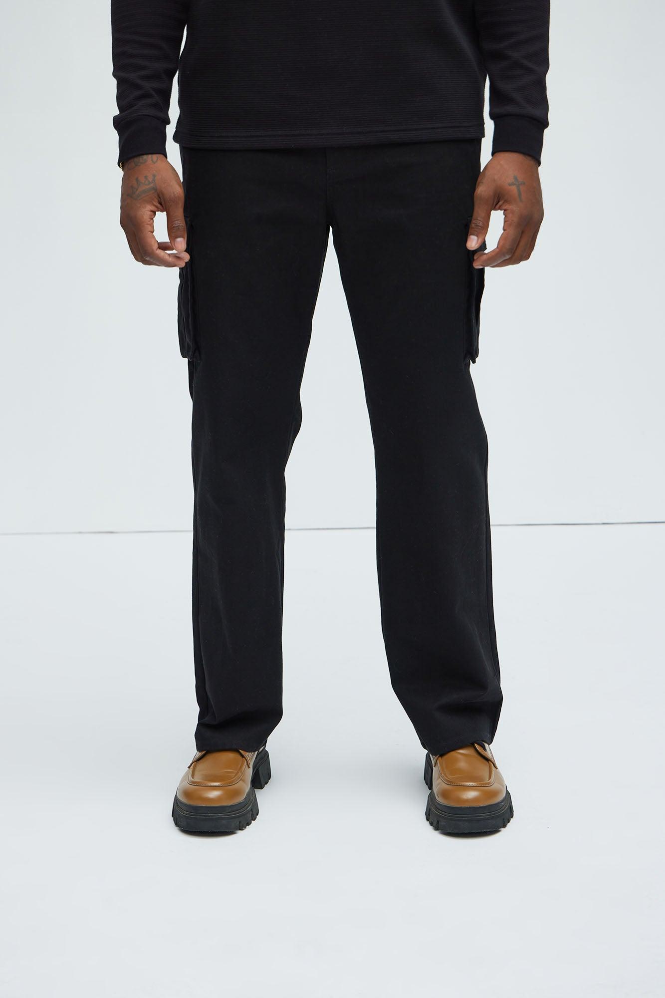 Berry Straight Cargo Pants - Black Product Image