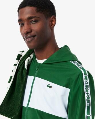 Colour-Block Logo Stripe Tennis Jacket Product Image