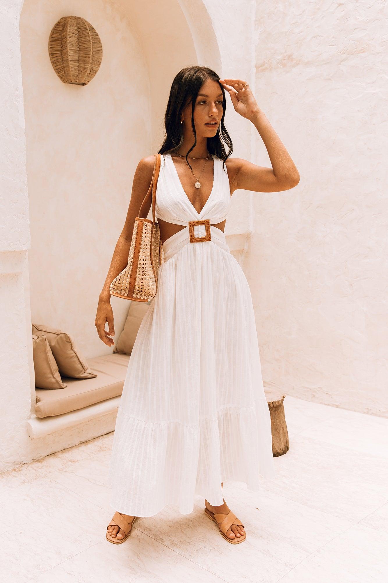 Speak Your Word Maxi Dress White Product Image