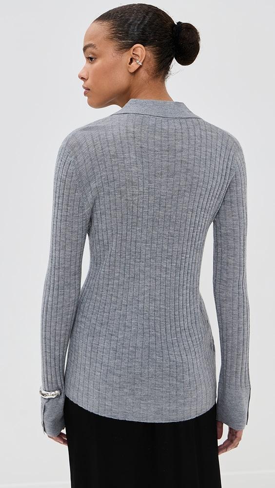 LISA YANG Cashmere Aria Cardigan Shirt | Shopbop Product Image