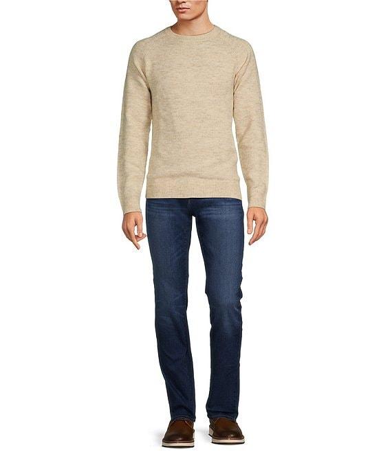 Rowm Long Raglan Sleeve Heather Solid Crewneck Sweater Product Image