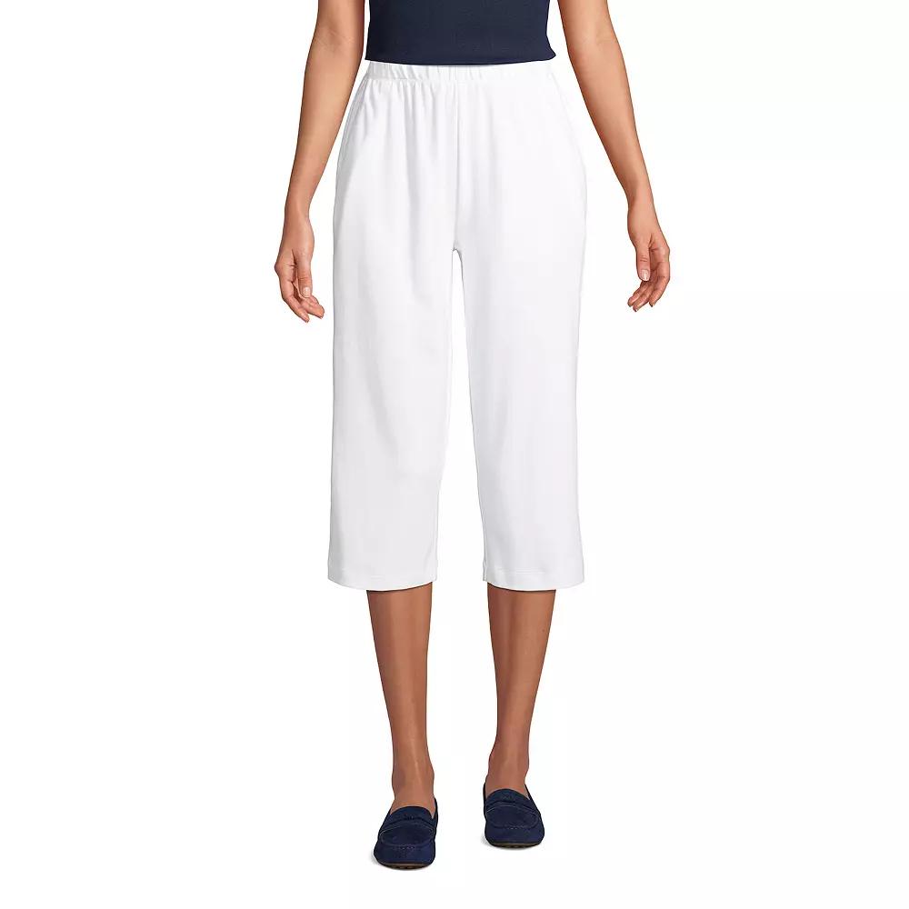 Women's Lands' End Sport High Waist Pull-On Capri Pants,  Product Image