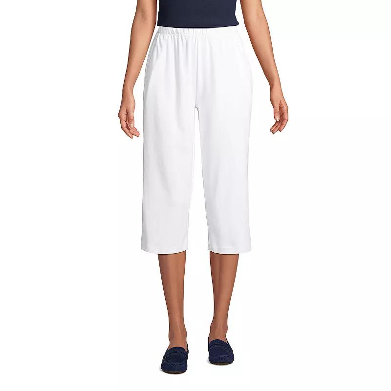 Women's Lands' End Sport High Waist Pull-On Capri Pants,  Product Image