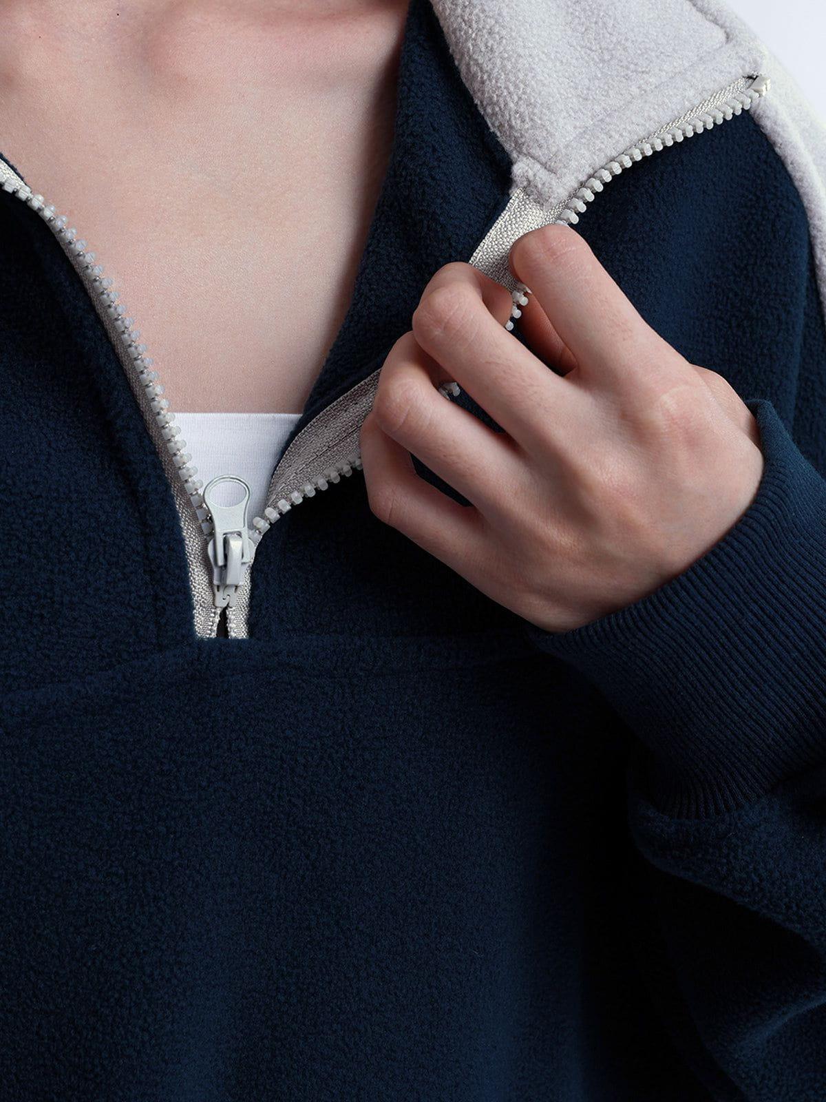 Aelfric Eden Color Blocking Quarter-Zip Sweatshirt Product Image