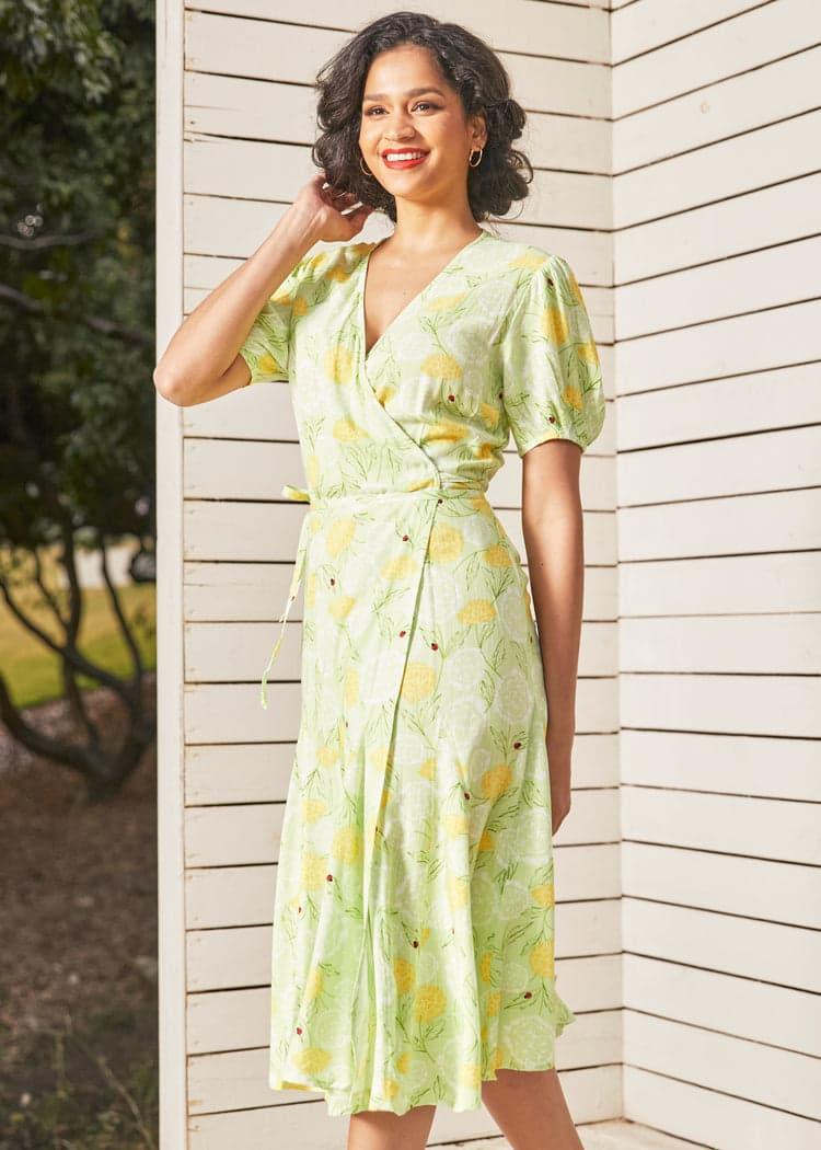 Let the Sun Shine Wrap Dress Product Image