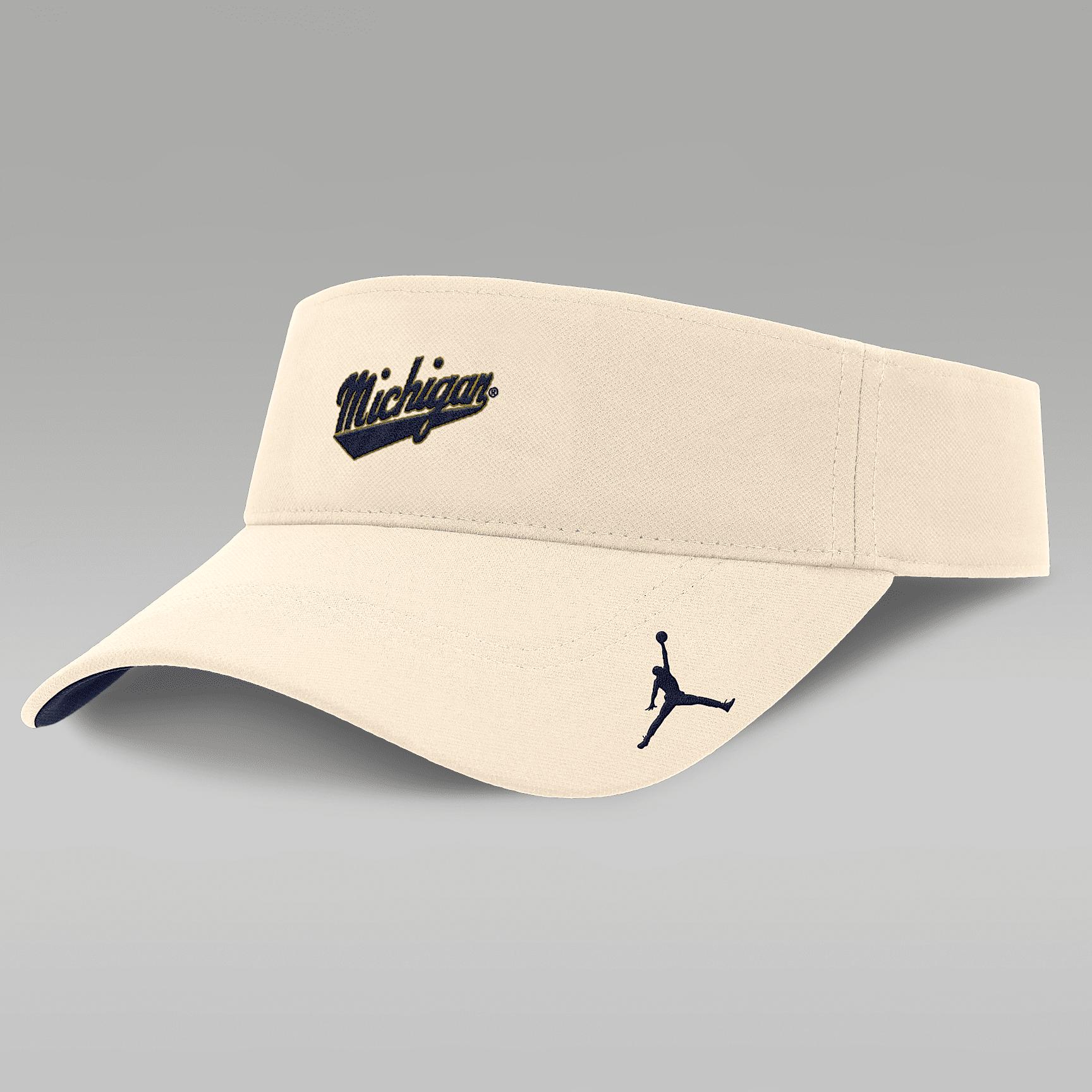 Mens Michigan Wolverines Primetime Ace Jordan Brand Dri-FIT College Adjustable Visor | JC050C38MWN-J5D Product Image