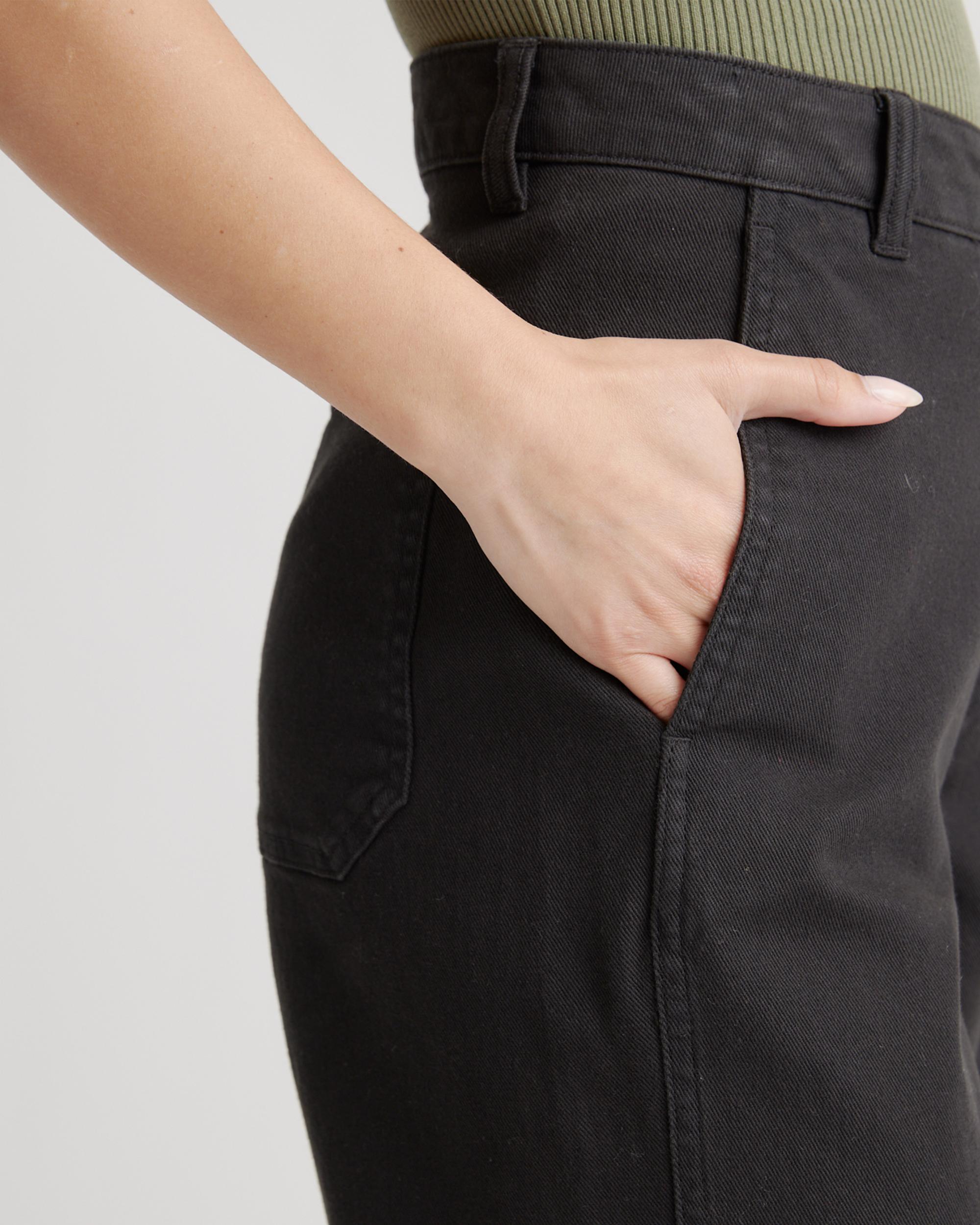 Quince | Women's Organic Stretch Cotton Twill Barrel Pants Product Image