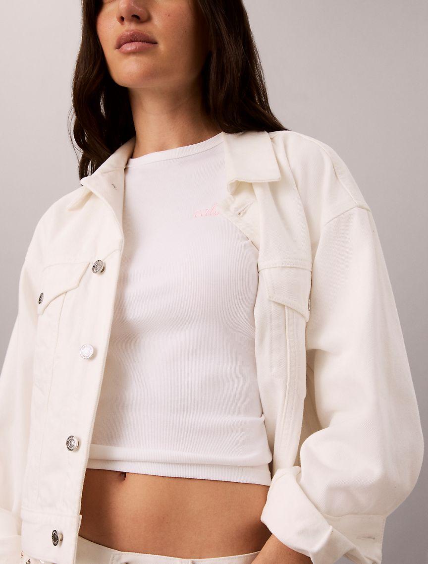 Contour Rib Logo Graphic Slim T-Shirt Product Image
