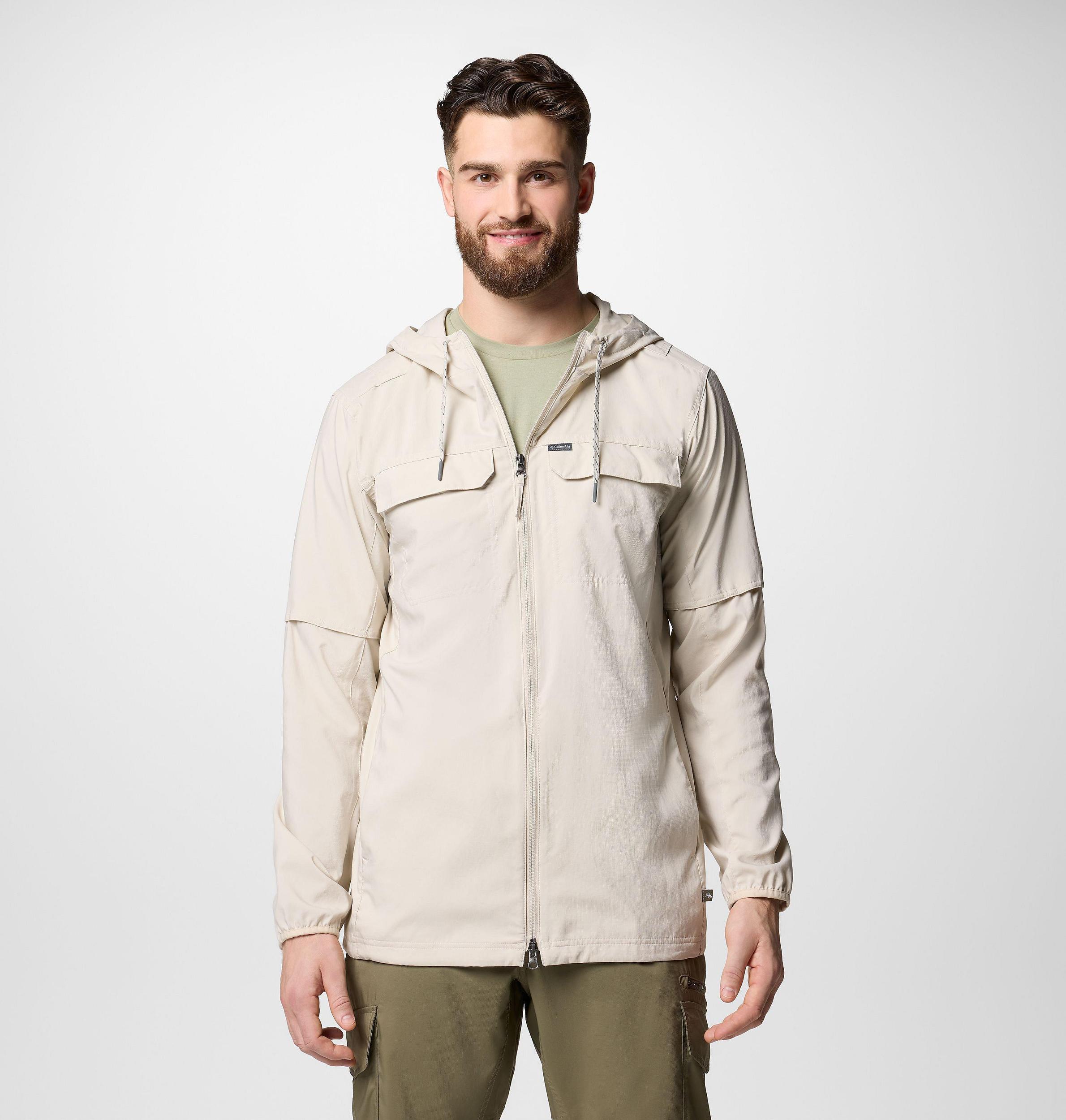 Columbia Mens Skien Valley Hooded Long Sleeve Shirt - Tall- Product Image