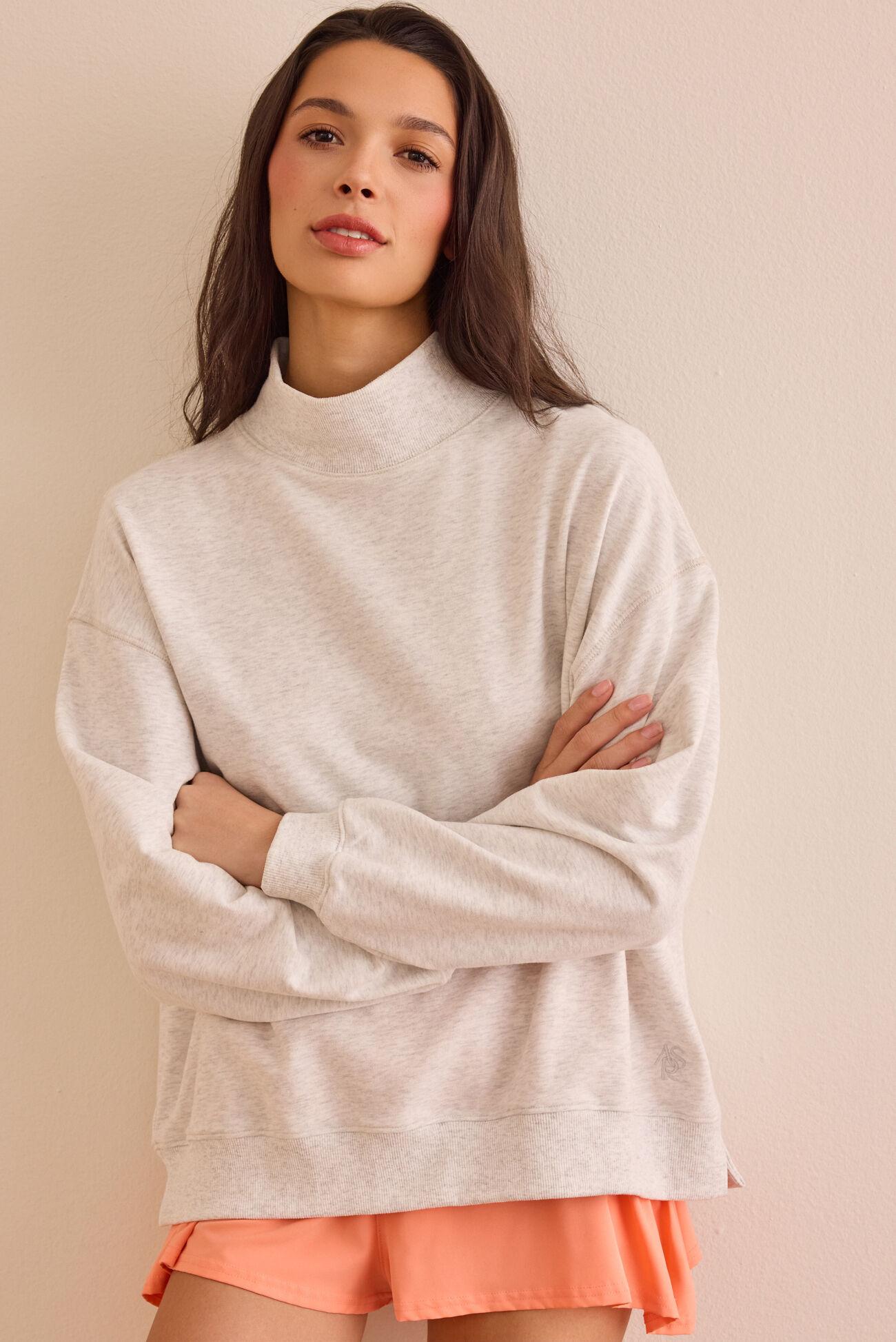 Precision Mock Neck Sweatshirt Product Image