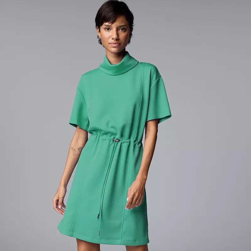 Women's Simply Vera Vera Wang Drawcord Short Dress, Size: Medium, Alpine Frost Product Image