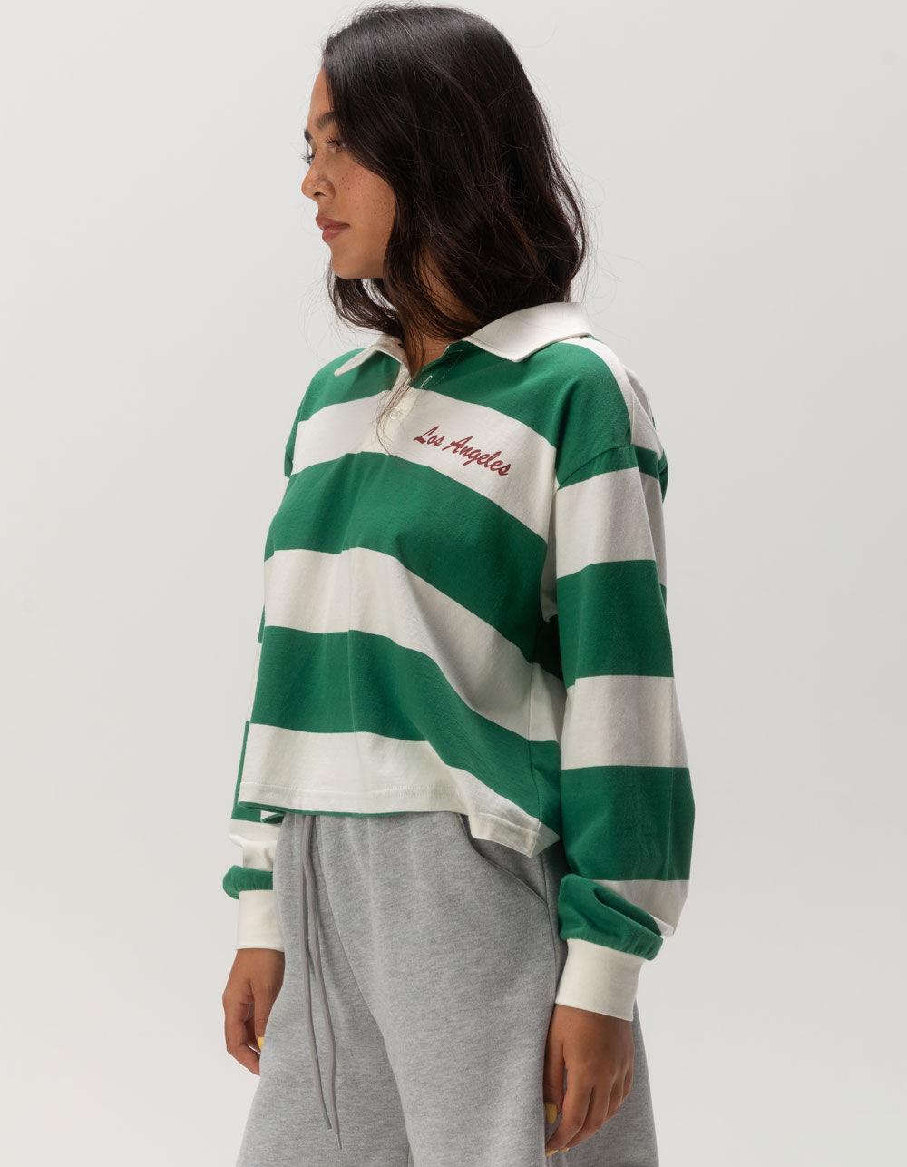 RSQ Womens Los Angeles 62 Polo Shirt - GREEN Product Image