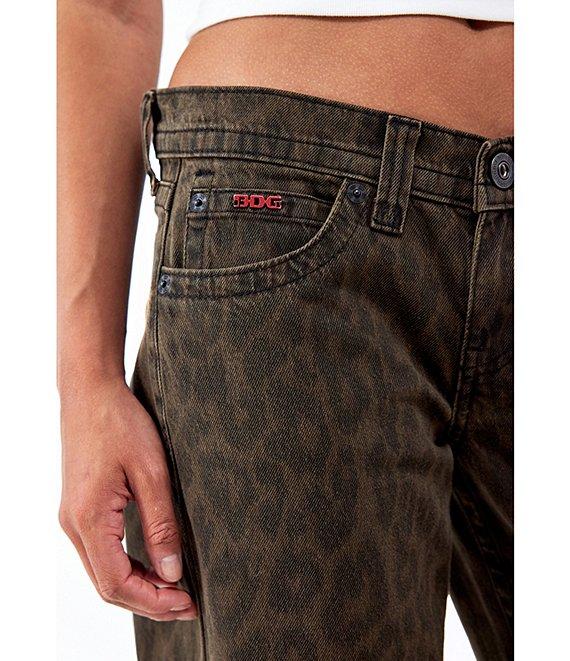 BDG Urban Outfitters Kayla Low Rise Leopard-Printed Pants Product Image