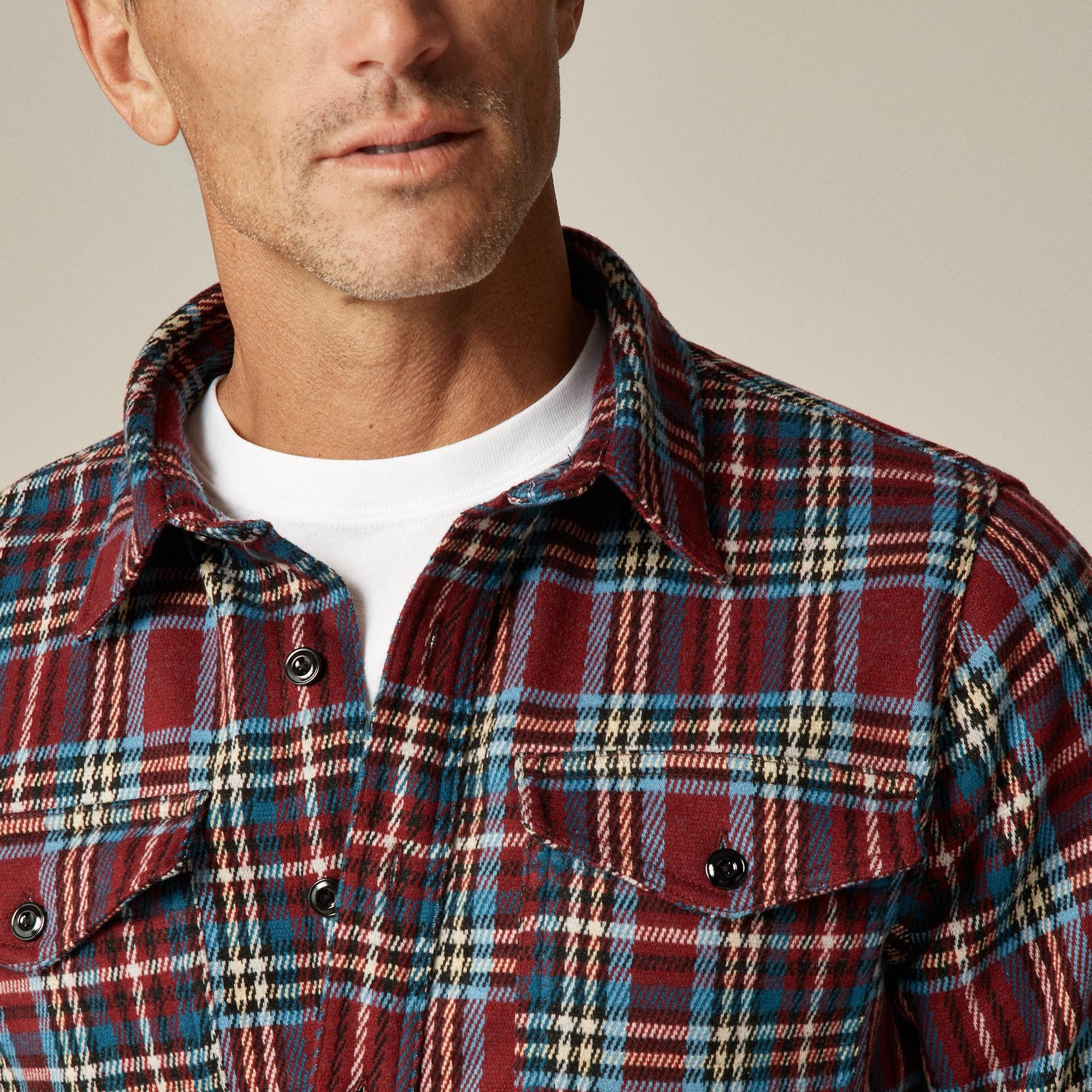Seaboard soft-knit shirt in plaid Product Image